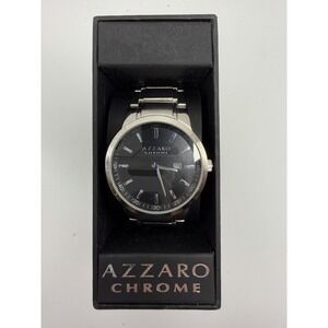 Chrome Azzaro Parfums‎ CHO002M New Battery Mens Watch 45MM 7.5"